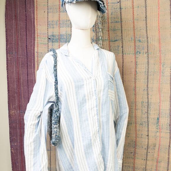 Upcycled Crochet Baguette Bag |crochet Shoulder Bag - Picture 3 of 7